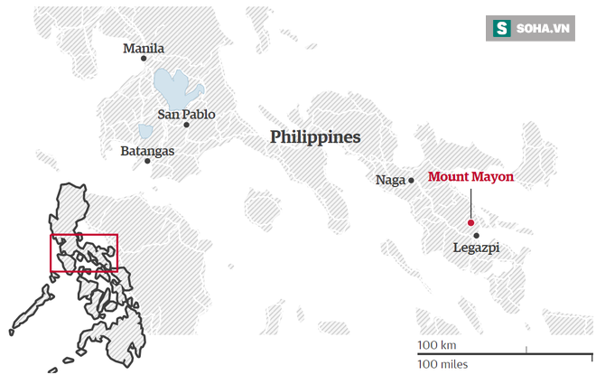 Núi lửa mạnh nhất Philippines sắp phun trào khủng khiếp, 27.000  dân bỏ nhà đi tị nạn - Ảnh 2.