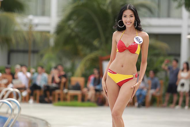 Các thí sinh Hoa hậu Hoàn vũ Việt Nam thi bikini nóng bỏng, lộ nhược điểm cơ thể - Ảnh 5.