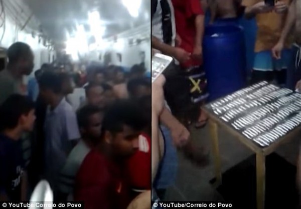 Brazil: Các tù nhân xếp hàng hít cocaine tập thể - Ảnh 2.