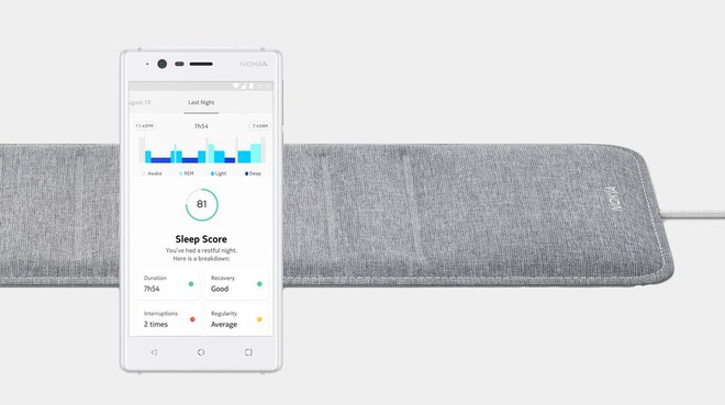 [CES 2018] Nokia cho ra mắt thiết bị chấm điểm giấc ngủ người dùng, còn biết nghe cả tiếng ngáy - Ảnh 1.