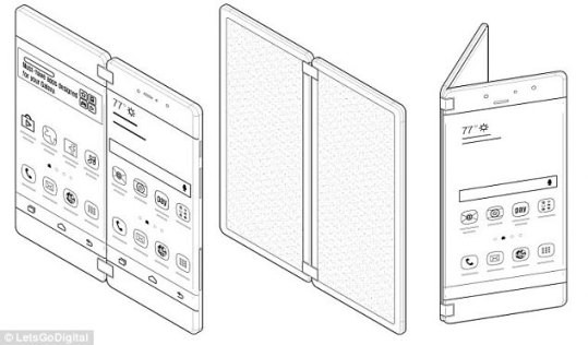 Hé lộ thiết kế độc đáo của Galaxy X - điện thoại gập đôi như sách - Ảnh 1.