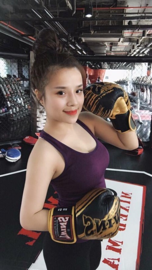 Cận cảnh nhan sắc hot girl Võ Thương giảm stress nhờ tập Gym và Boxing - Ảnh 2.