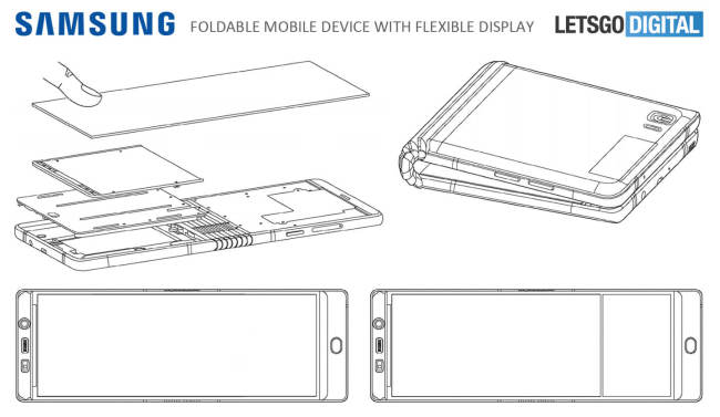 Rò rỉ thiết kế của Galaxy X: Màn hình 7,3 inch, gập đôi lại được như ví - Ảnh 2.