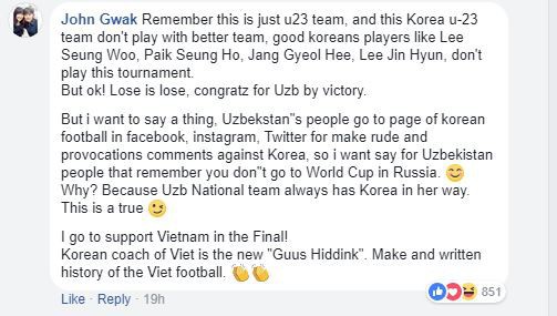 Fan Hàn, Nhật bùng lửa giận, nhờ U23 Việt Nam phục thù Uzbekistan - Ảnh 2.