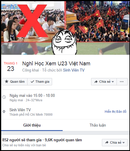 Lập sự kiện ‘rủ rê xem U23 Việt Nam đá bán kết’ đang là ‘trend’ của ngày hôm nay! - Ảnh 6.