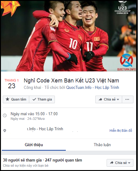 Lập sự kiện ‘rủ rê xem U23 Việt Nam đá bán kết’ đang là ‘trend’ của ngày hôm nay! - Ảnh 7.