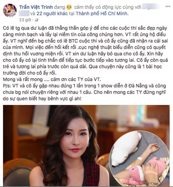 Việt Trinh: Xin dư luận bỏ qua cho Lê Âu Ngân Anh! - Ảnh 2.