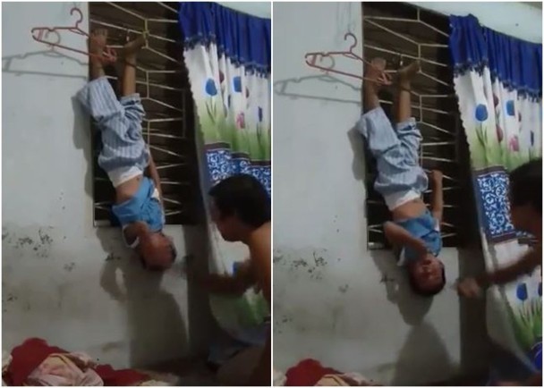 Hết bé gái bao cát, đến đoạn clip bé trai bị bố treo ngược lên cửa sổ, đánh tới tấp để trả thù người mẹ gây phẫn nộ cực độ - Ảnh 5. Hết bé gái bao cát, đến đoạn clip bé trai bị bố treo ngược lên cửa sổ, đánh tới tấp để trả thù người mẹ gây phẫn nộ cực độ - Ảnh 5.