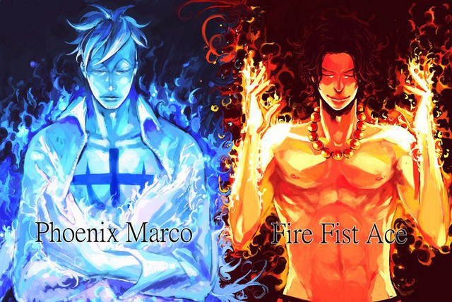 One Piece: Sự khác biệt giữa ngọn lửa xanh của Phượng Hoàng Marco và ngọn lửa đỏ của Hỏa Quyền Ace - Ảnh 3.