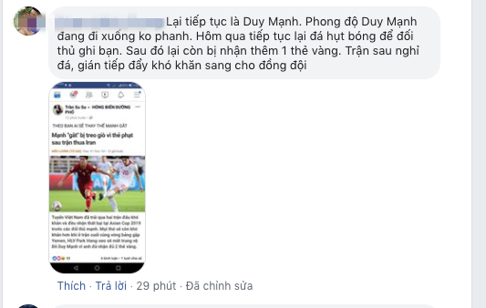 CĐV vào tận ảnh của bạn gái Duy Mạnh chửi bới, Văn Lâm lại nhận được phản ứng trái ngược - Ảnh 4.