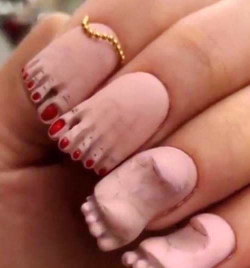 Kiểu nail chất chơi của chị em Nga sẽ giúp bạn trốn việc nhà khi Tết đến - Ảnh 4.