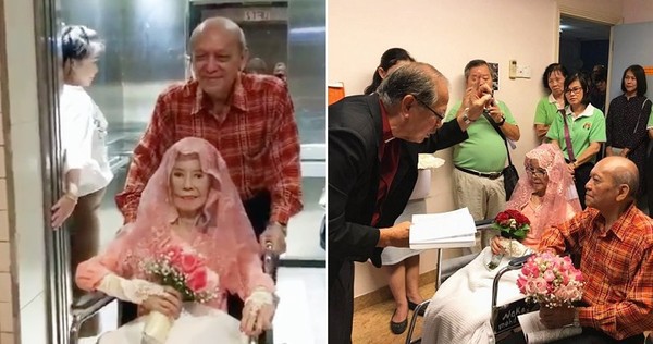 Cụ bà ung thư giai đoạn 4 hoàn thành tâm nguyện lấy chồng ở tuổi 76 trong bệnh viện - Ảnh 1.