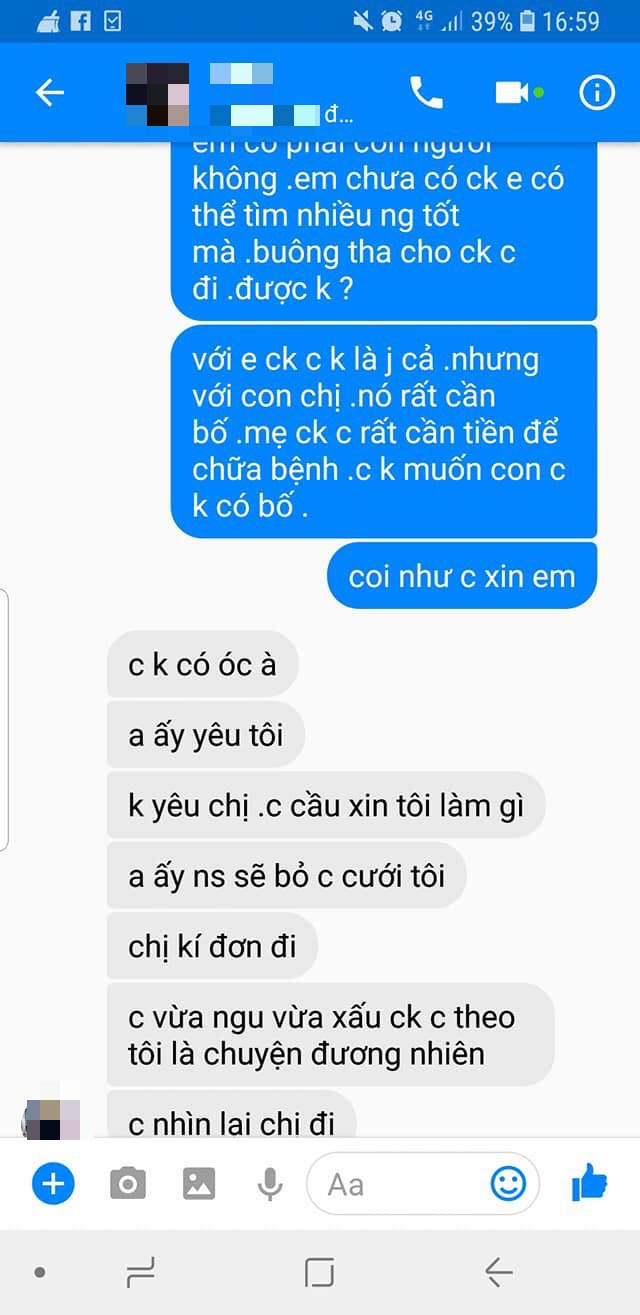 Bồ nhí của chồng ngang ngược, nhắn tin ép người vợ li hôn - chuyện khiến MXH dậy sóng - Ảnh 7.