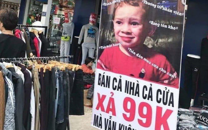 Áo ấm chân dài, bán cả nhà cả cửa và những biển xả hàng cuối năm khiến thượng đế bật cười - Ảnh 2. Áo ấm chân dài, bán cả nhà cả cửa và những biển xả hàng cuối năm khiến thượng đế bật cười - Ảnh 2.