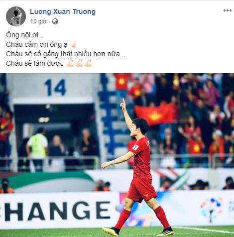 Xuân Trường cảm ơn ông nội đã khuất, Tiến Dũng muốn mau chóng về giúp mẹ bán hàng sau Asian Cup 2019 - Ảnh 1.