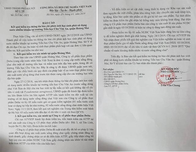 Sở Y tế Hà Nội đưa ra kết quả kiểm tra vụ học sinh tiểu học bị tố uống nước nhiễm khuẩn - Ảnh 1.