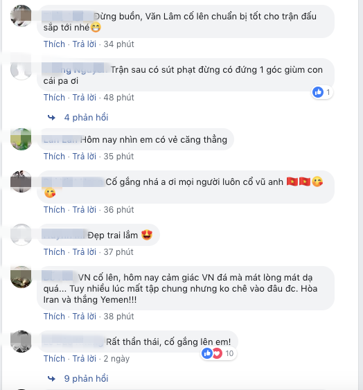 Facebook cá nhân Hà Đức Chinh, Văn Lâm bị người hâm mộ chửi bới sau thất bại trận khai màn - Ảnh 6.