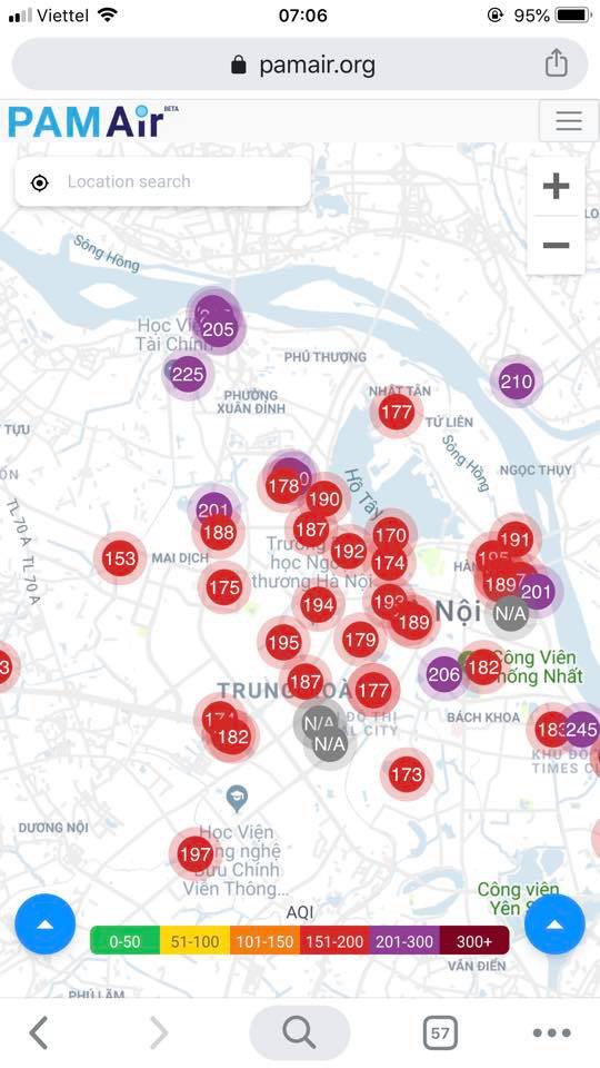 Những điểm ở Hà Nội ô nhiễm không khí nguy hiểm nhất trong ngày đầu tháng 10 - Ảnh 2.