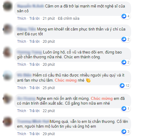 Tuấn Anh lên tiếng sau tai nạn đen đủi, CĐV nhắn nhủ: Đừng bao giờ chấn thương nữa nhé - Ảnh 2.