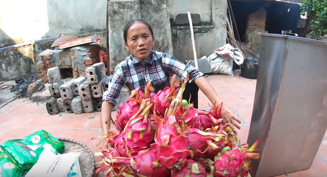 Hì hục làm que kem khổng lồ 60kg từ thanh long ruột đỏ, bà Tân Vlog lại bị bắt lỗi đủ thứ, còn bị dân mạng hỏi khó, chê không có tính giáo dục - Ảnh 1.