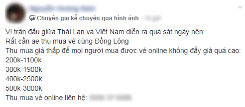 Vé trận Việt Nam - Thái Lan bốc hơi cực nhanh, cò vé tiếp tục thổi giá lên cao chóng mặt - Ảnh 2.