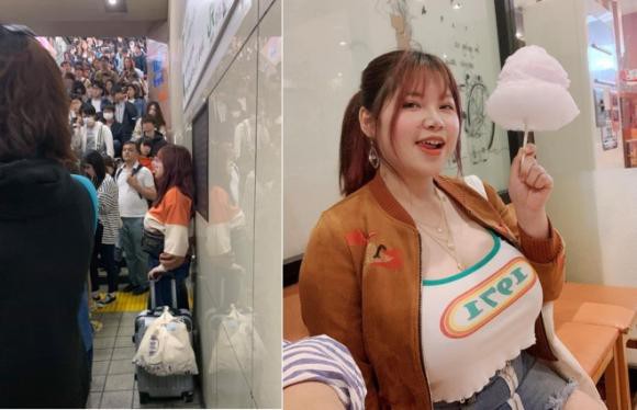 Bỏ Việt Nam “trốn” sang tận Nhật Bản, cô gái vòng một khủng hơn 1 mét vẫn không thoát khỏi sự săm soi và bị người khác làm điều này tại ga tàu điện ngầm - Ảnh 3.