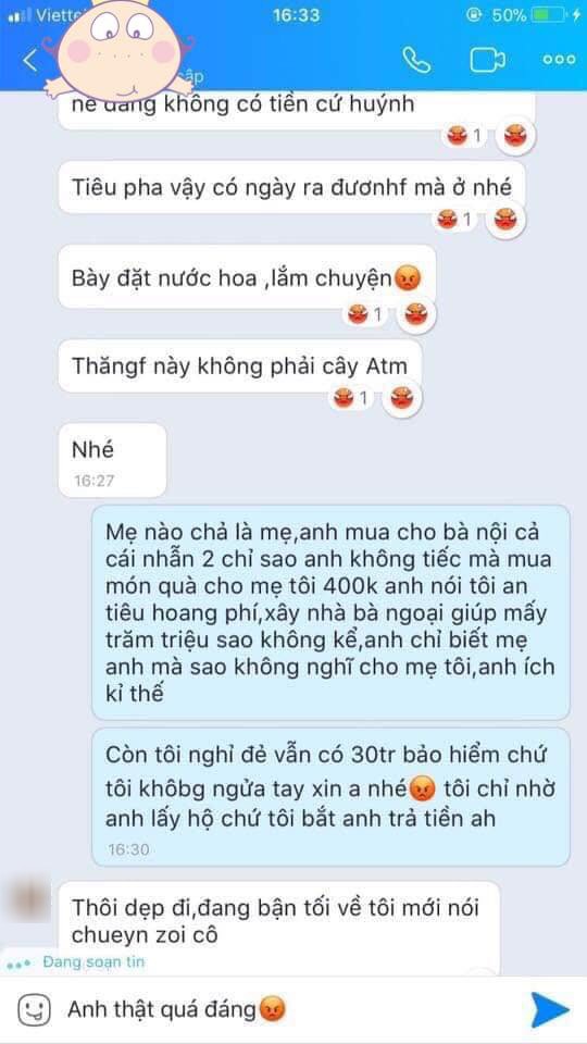 Mua tặng mẹ món quà 20-10, người vợ bị chồng dằn mặt: “Tôi không phải cây ATM” - Ảnh 3.