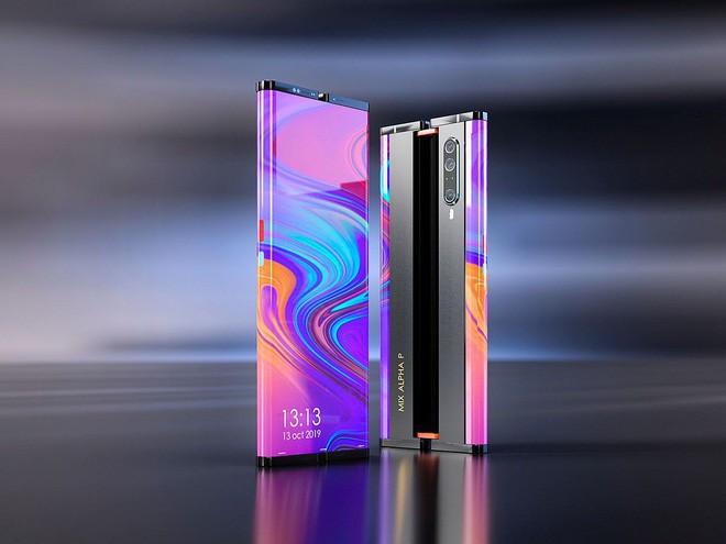 Mời xem ảnh dựng 3D Xiaomi Mi MIX Alpha 2 tuyệt đẹp với màn hình có thể cuộn ở hai bên, biến hình thành máy tính bảng - Ảnh 1.