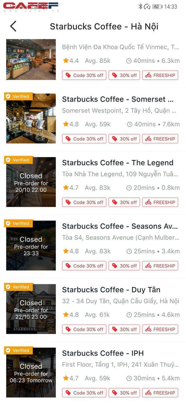 Nguồn nước bị ô nhiễm, Starbucks đóng cửa một loạt cửa hàng tại Hà Nội - Ảnh 2.