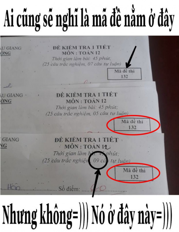 Thấu hiểu tâm lý học sinh trong giờ kiểm tra, cô giáo đặt mã đề cực độc khiến ai nấy phì cười - Ảnh 4.