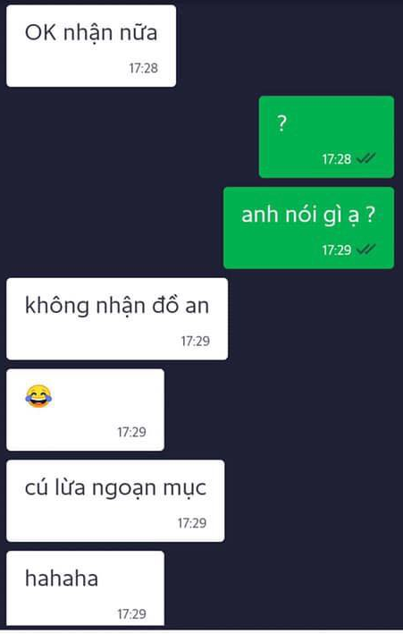 Bị bom 13 hộp cơm rồi nhận tin nhắn hả hê từ khách, tài xế Grab có cách giải quyết khiến MXH vỗ tay - Ảnh 4.