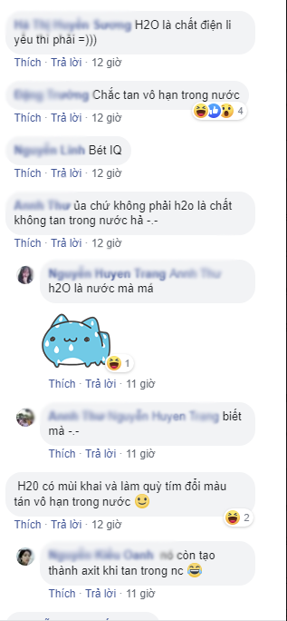 Đỉnh cao của mất gốc Hóa, nữ sinh hỏi bạn: H2O có tan trong nước không, câu trả lời “khó đỡ” khiến dân mạng “chắp tay vái lạy” - Ảnh 2.