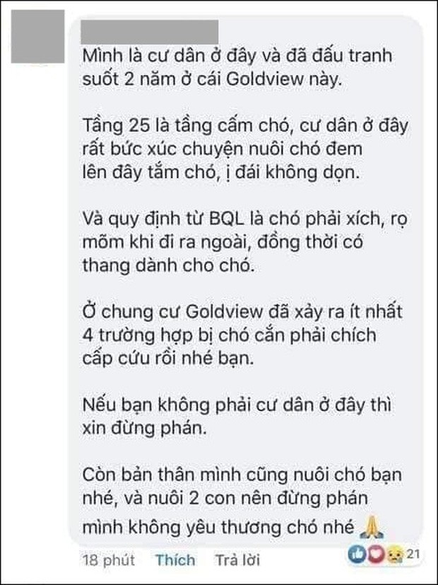 Đôi nam nữ bị người đàn ông ngăn cản dắt chó cưng trong chung cư cao cấp ở Sài Gòn và màn tranh cãi cực căng của dân mạng - Ảnh 4.