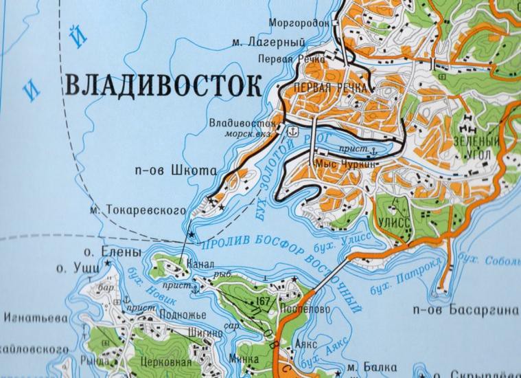 Владивосток местоположение