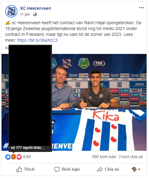 Bị chạm đến vấn đề nhạy cảm, fan Việt nổi giận trên fanpage của Heerenveen - Ảnh 1.