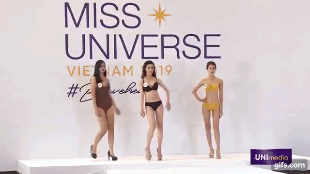 Thí sinh Hoa hậu Hoàn vũ vấp ngã, bị chê khi mặc bikini, Hương Ly phải xin lỗi vì phi guốc trước mặt giám khảo - Ảnh 10.
