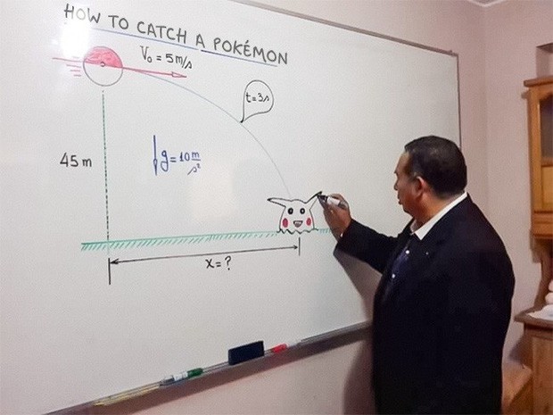 Bắt học sinh không nhìn lên bảng nửa tiếng, thầy giáo hì hục tô tô vẽ vẽ ai ngờ cho ra đề bài quá dễ thương - Ảnh 1.