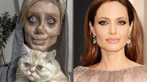 Cô gái xác sống giống Angelina Jolie bị bắt - Ảnh 1.