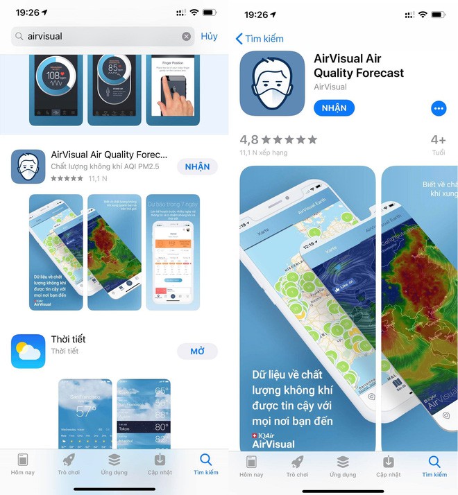 AirVisual đã quay trở lại cửa hàng ứng dụng - Ảnh 1.