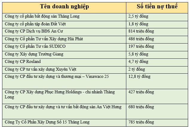 Hàng loạt đại gia bất động sản chây ỳ nợ thuế - Ảnh 1.