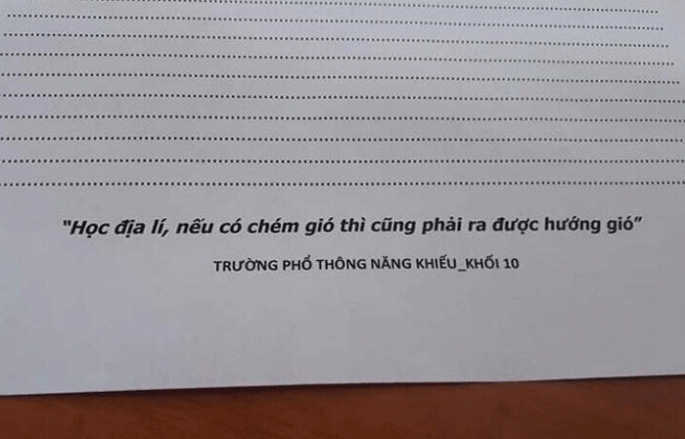 Thầy giáo gây bão mạng với lời nhắn nhủ hài hước trong đề kiểm tra Địa lý - Ảnh 1.