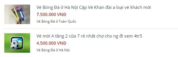 Vé xem Việt Nam vs Thái Lan bị hét giá...trên trời - Ảnh 1.