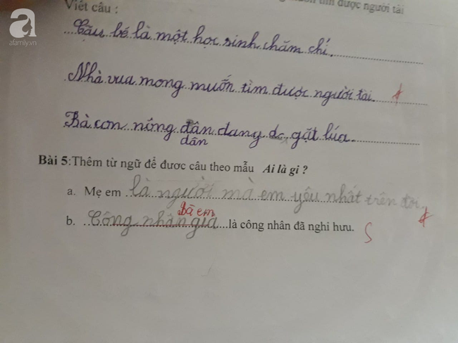 Cô bé lớp 2 trả lời câu hỏi Ai là gì? vô cùng bất ngờ nhưng bị cô giáo chấm sai, dân mạng vừa cười vừa tranh cãi - Ảnh 1.