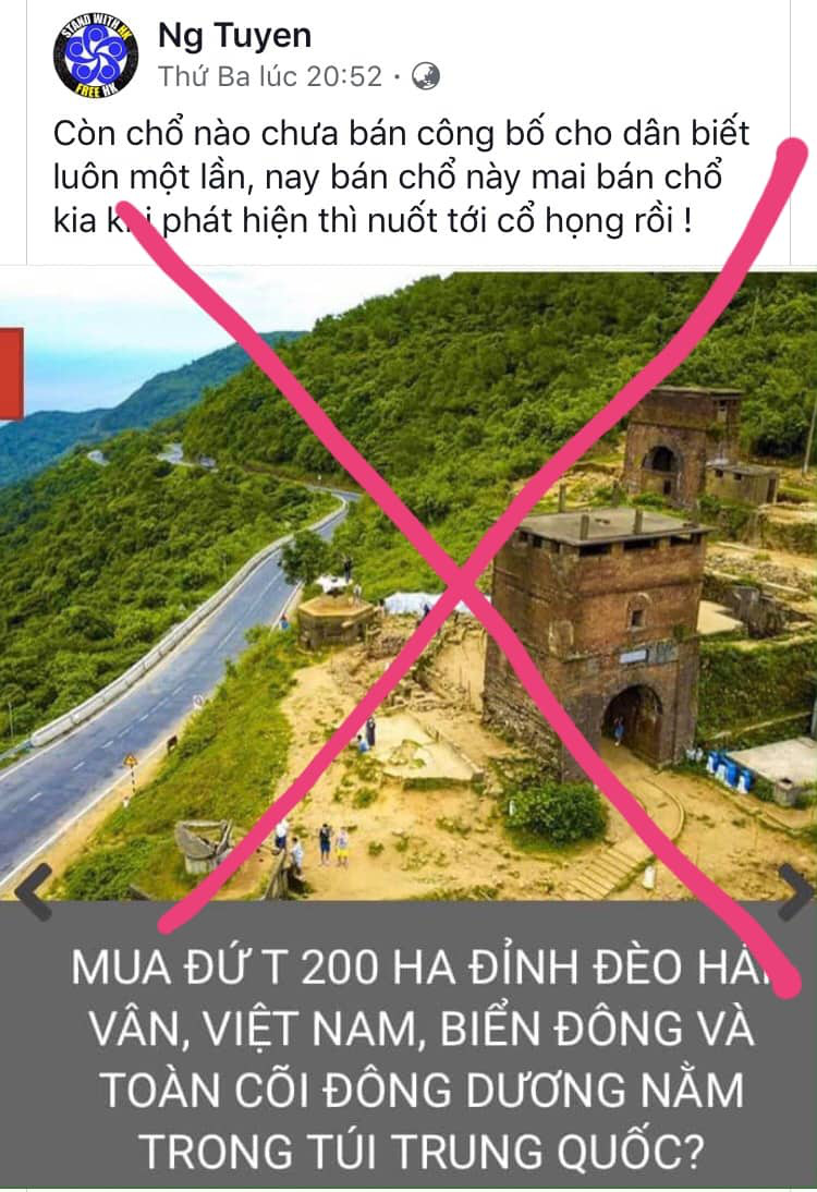 Sự thật thông tin Thừa Thiên Huế cấp 200 hecta đất trên núi Hải Vân cho công ty Trung Quốc - Ảnh 1. Sự thật thông tin Thừa Thiên Huế cấp 200 hecta đất trên núi Hải Vân cho công ty Trung Quốc - Ảnh 1.