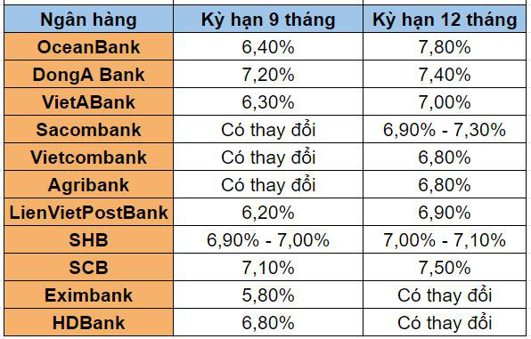 Nhiều ngân hàng giảm mạnh lãi suất tiền gửi kỳ hạn 9 tháng và 12 tháng - Ảnh 3.