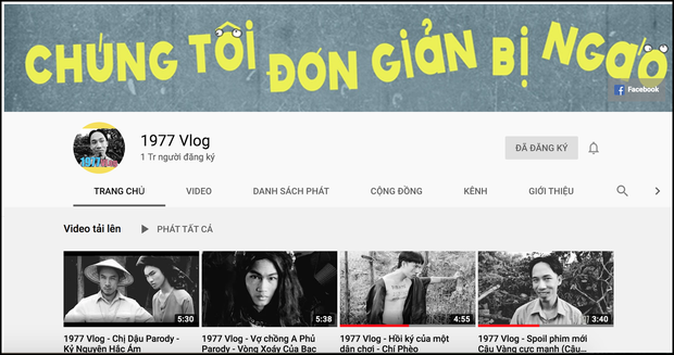 Chỉ với 4 clip, 1977 Vlog đã đạt 1 triệu subcribes trên YouTube: Ẵm nút vàng về thôi! - Ảnh 1.