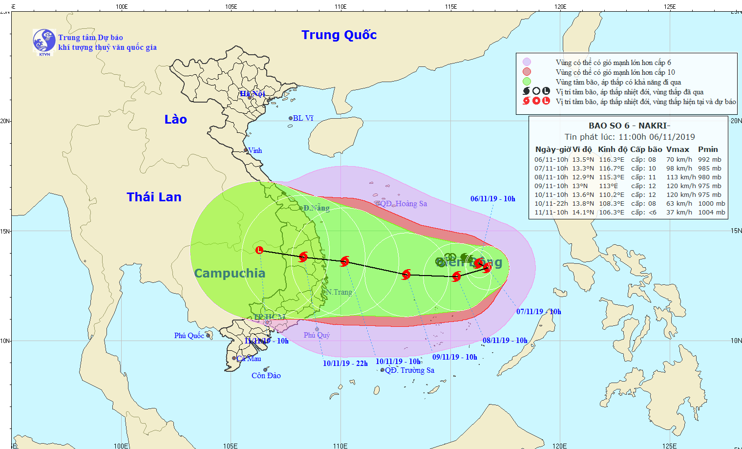 Bão số 6 giật cấp 15 sắp tấn công đất liền, bão sẽ đánh vùng nào nước ta? - Ảnh 4.