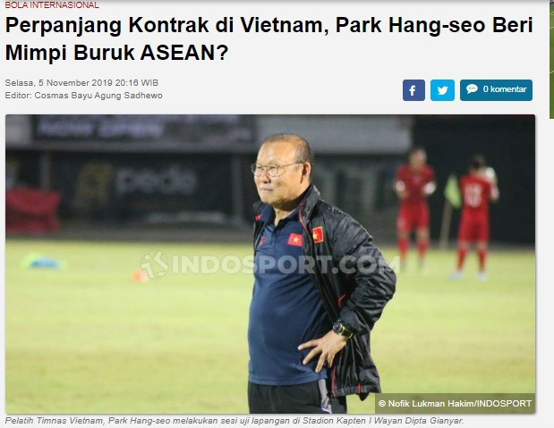 Báo Indonesia lo vì thầy Park gia hạn hợp đồng với đội tuyển Việt Nam - Ảnh 2.
