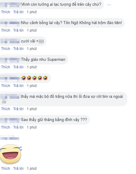 Chất chơi như thầy giáo trường người ta, leo hẳn lên cây để chụp ảnh cho học sinh, dân mạng hài hước ví von: Superman giữa đời thực - Ảnh 5.