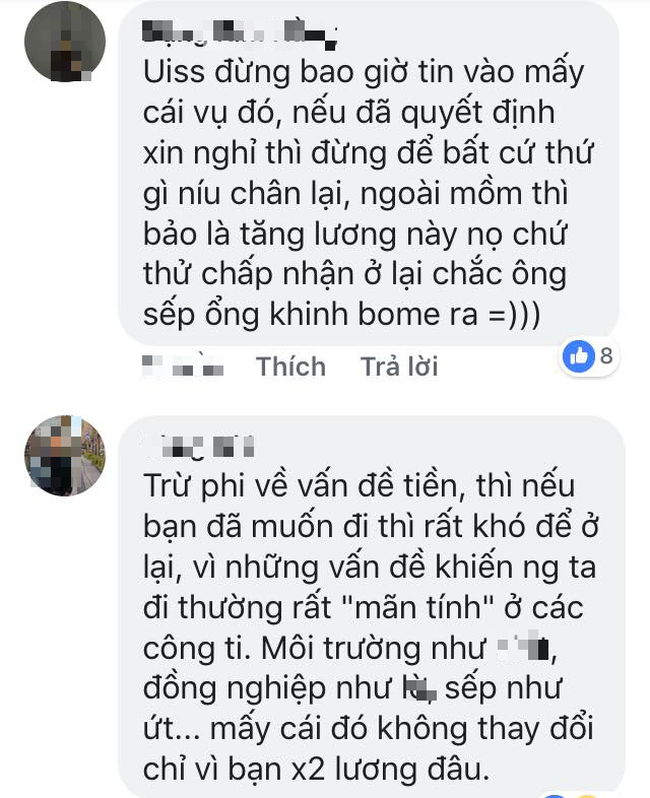  Đăng đàn hỏi nộp đơn xin nghỉ việc nhưng sếp tăng lương thì có nên ở lại không? Nàng công sở khiến dân mạng tranh cãi dữ dội  - Ảnh 1.